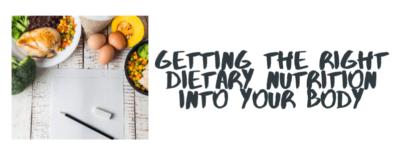 Getting The Right Dietary Nutrition Into Your Body