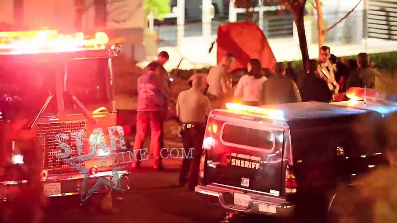 Actor Paul Walker’s accident and death scene in Santa Clarita, CA.
