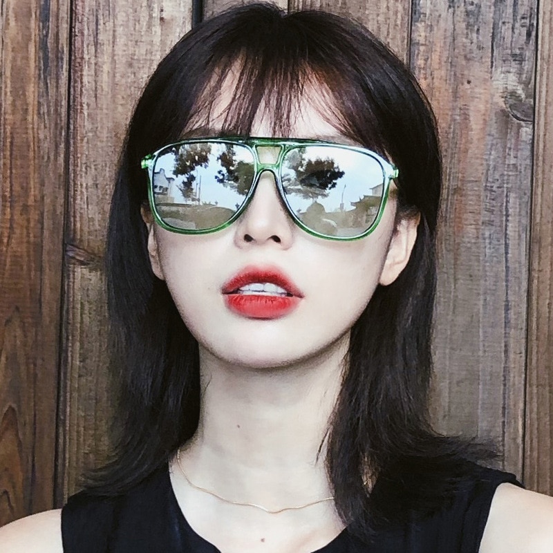 2020 Fashion Candy Colors Sunglasses Women Ocean Lens Sunglasses Men Plastic Pilot Sun Glasses Vintage Lenses Oculos Feminin