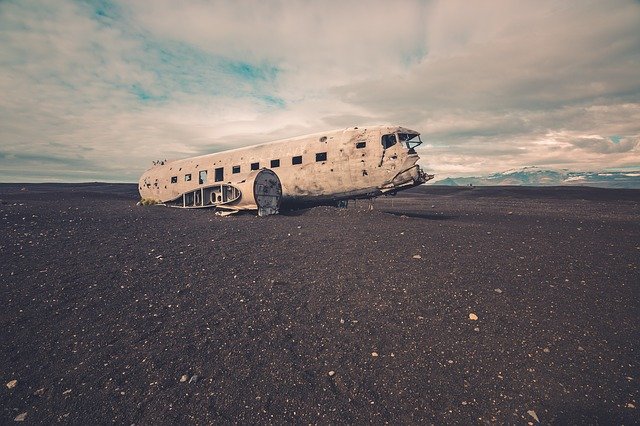 abandoned, airplane, wreck