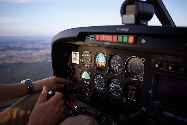 aircraft, cockpit, flight