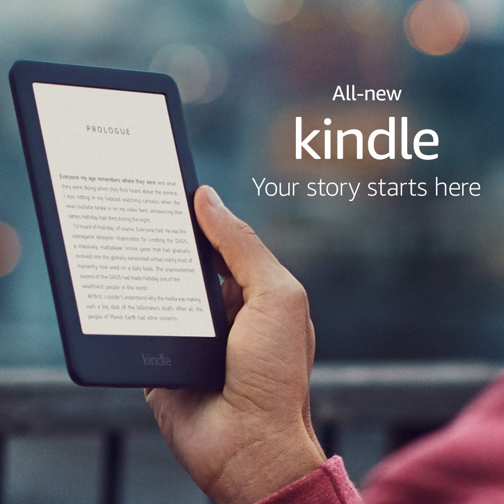 All-new Kindle Black 2019 version, Now with a Built-in Front Light, Wi-Fi 4GB eBook e-ink screen 6-inch e-Book Readers