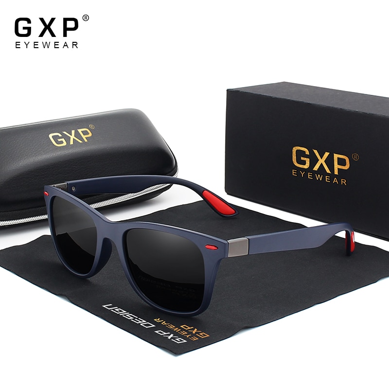 GXP 2021 Fashion Polarized Sunglasses For Men Women UV400 Square Frame Eyewear Anti-reflective Driving Cycling Gafas De Sol