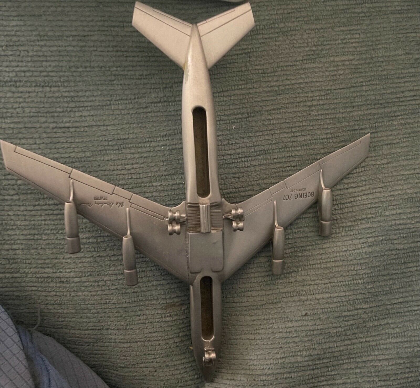 pewter model airplane