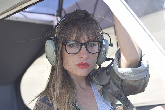 pilot, aircraft, female