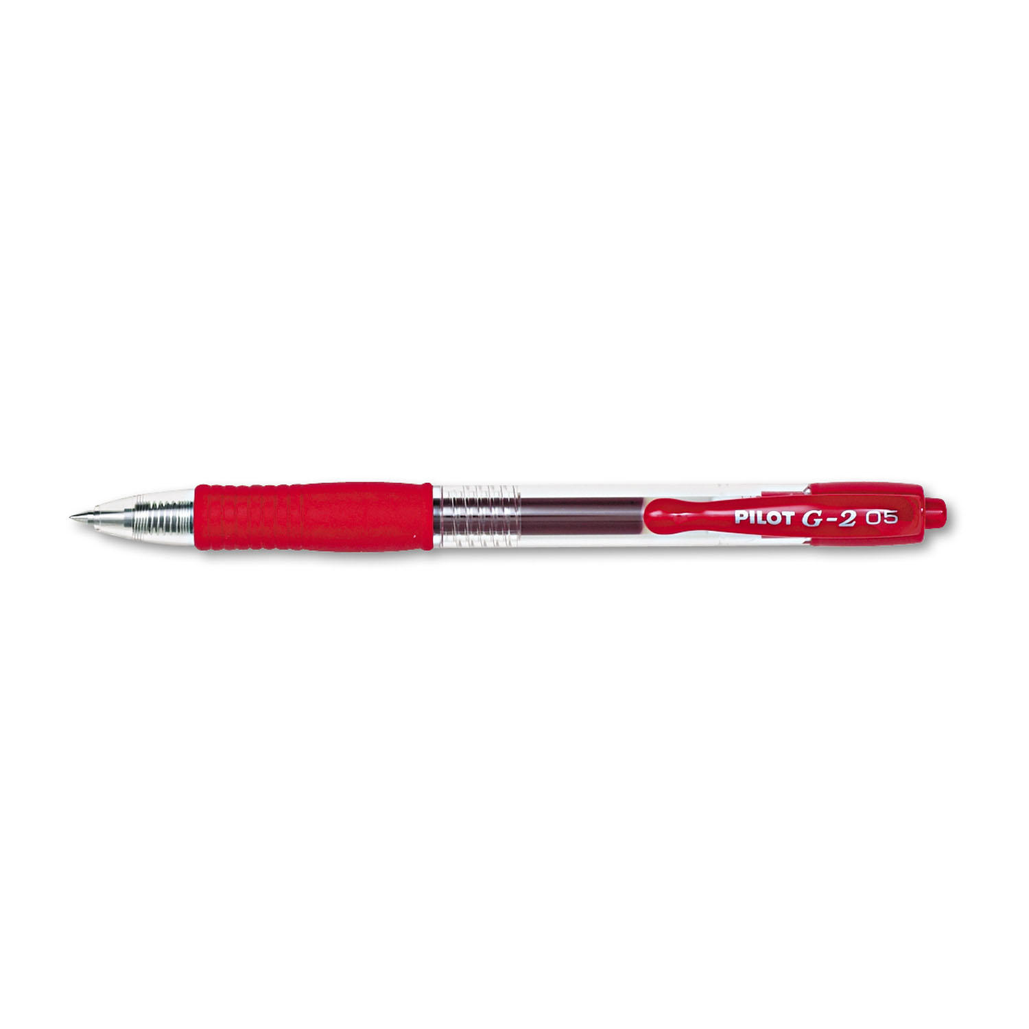 Pilot - G2 Gel Roller Ball, Retractable, Extra Fine, Red - 12 Pens (V)