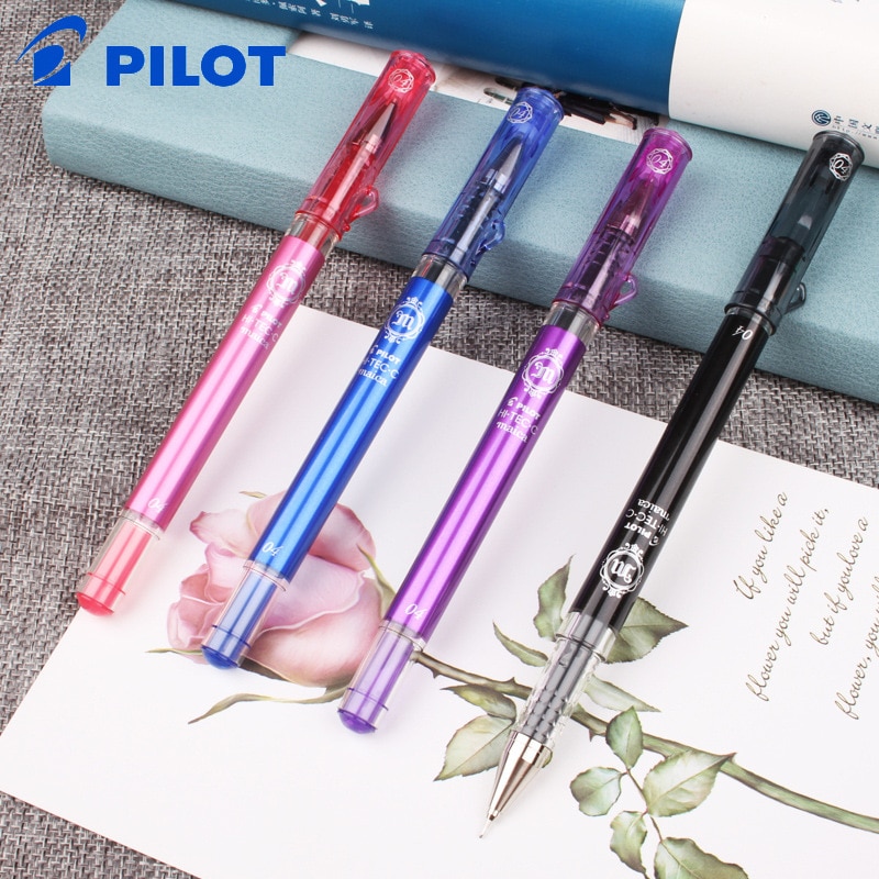 Pilot LHM-15C4 Gel Pen Set 0.4mm Canetas Gel Ink Writing Pen Sign Penne Gel Fournitures Scolaires Office 365