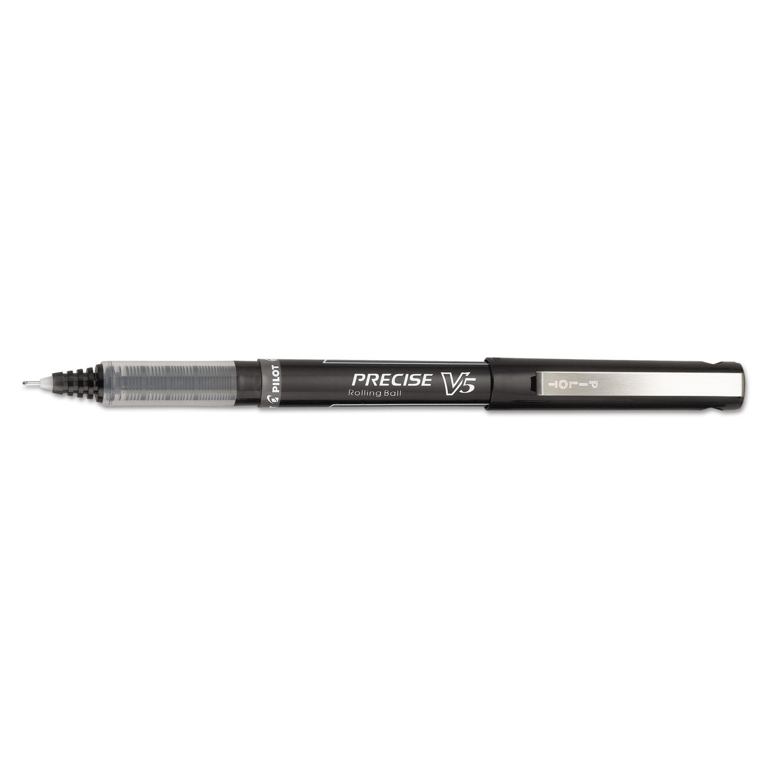 Pilot - Precise V5 Roller Ball Stick Pen, Needle Pt, Black Ink, 0.5mm Extra Fine - Dozen