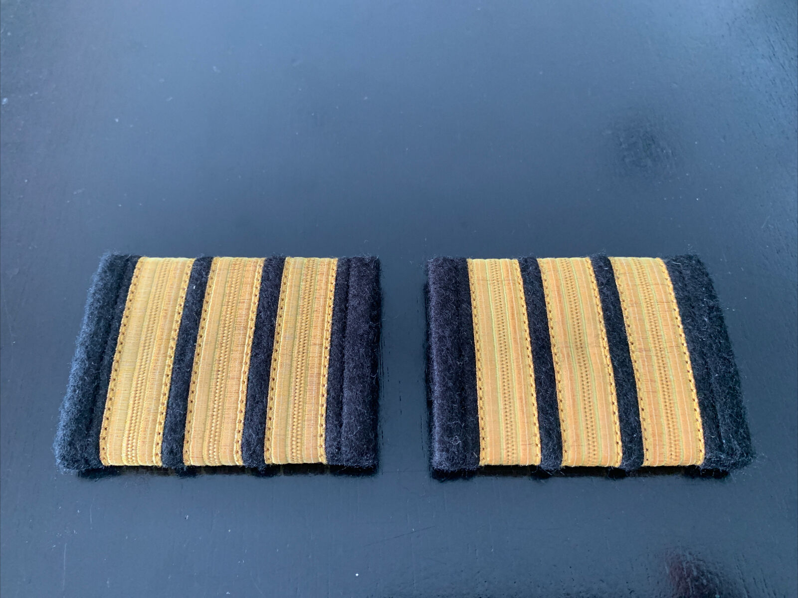 3 Bar Gold Airline Pilot Epaulets First Officer