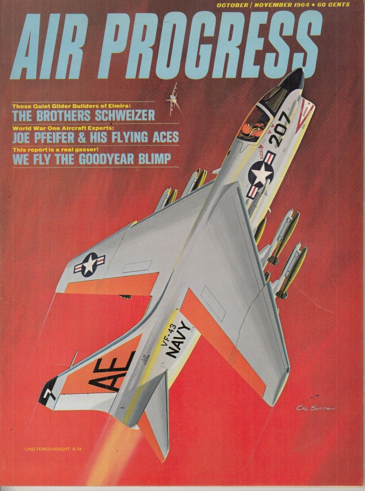 Air Progress Magazine October/November, 1964-The Goodyear Blimp - Flying Aces