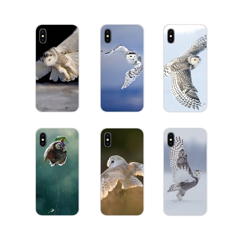 For HTC One U11 U12 X9 M7 M8 A9 M9 M10 E9 Plus Desire 630 530 626 628 816 820 830 Beautiful Flying Owls Silicone Phone Cover Bag