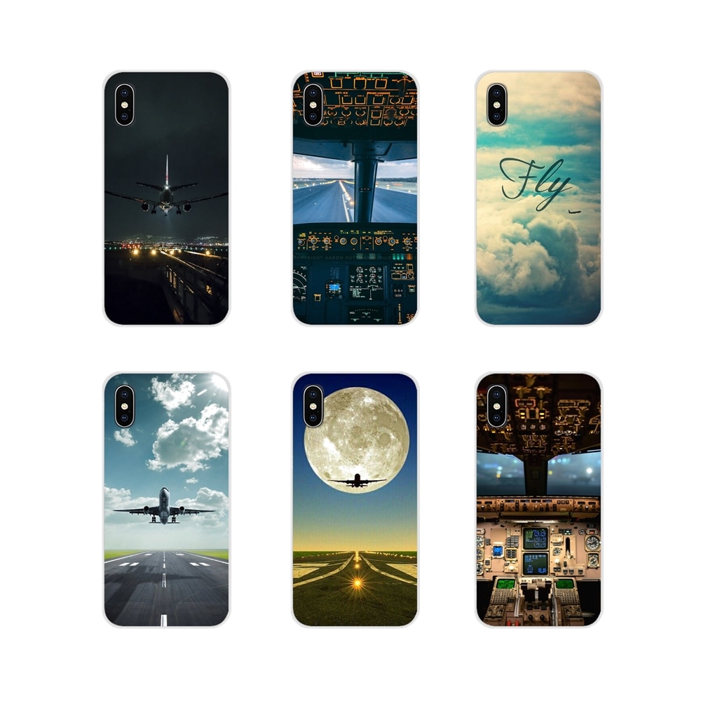 For HTC One U11 U12 X9 M7 M8 A9 M9 M10 E9 Plus Desire 630 530 626 628 816 820 830 Phone Case the airplane flying into the sunset