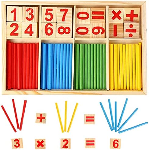 Digital Stick Montessori Teaching Aid Children Learning Math Wooden Educational Toys Mathematics Knowledge Math Toy